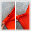 橙色双层双面可撕开日本进口羊毛，混纺女士呢精纺毛呢面料外套裙裤