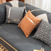 简约沙发垫雪尼尔四季通用盖布，真皮沙发套罩高档防滑坐垫2022
