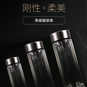 艾逸瑶选乐尚双层玻璃杯400mlcj-21119