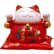 招财猫摆件日式陶瓷存钱储蓄罐，小号办公桌面装饰汽车饰品创
