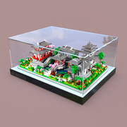 亚克力展示盒适用苏州园林内院，建筑拼装积木防尘收纳模型透明盒子