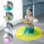 傣族舞蹈服装儿童女童六一演出服少数民族云南孔雀舞，比赛表演服夏