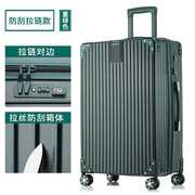 新网红行李箱铝框拉杆箱万向轮女24寸韩版男密码箱复古直角旅行箱