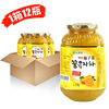 韩国进口 比亚乐蜂蜜柚子茶1150g*12瓶  蜜恋果酱冲饮品 整箱