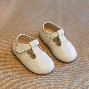 学步鞋女宝宝公主鞋春秋单鞋，1一3岁2婴儿，鞋子软底不掉跟儿童皮鞋