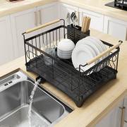 不锈钢厨房水槽置物架家用台面碗碟沥水架子餐具碗盘晾碗沥水碗架