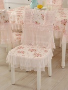 浪漫欧式蕾丝餐桌布布艺，长方形田园桌布椅套，椅垫椅子套罩家用现代