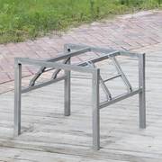 正方形铁桌架吃饭桌子腿桌脚餐桌脚架折叠架子桌腿支架金属桌子架