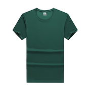 草绿色短袖定制印字logo橄榄绿，速干短袖t恤男女，半袖衫军绿训练服