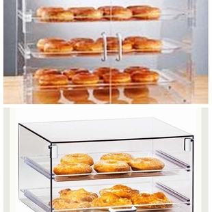 全透明面包柜面包展示柜桌面防尘柜蛋糕展示柜面包架子烘焙架子