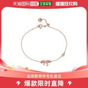 香港直邮同购 周大福 女士18K/750玫瑰色黃金鑲天然鑽石手鏈
