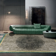 北欧地毯客厅现代简约几何轻奢ins风沙发茶几，地垫地毯卧室床边毯