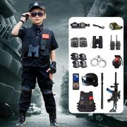 儿童警察特警服警官服特种兵套装全套男孩小特警军装角色扮演出服