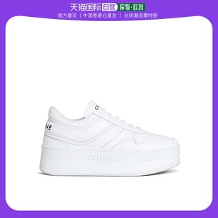 香港直邮CELINE/赛琳 白色黑字母厚底球鞋