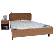 北欧橡木实木儿童床现代简约1.2米单人床卧室木蜡油环保家具双人