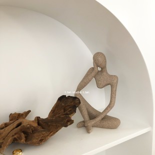 TJJ丨抽象人物雕塑摆件树脂艺术小众工作室民宿装饰道具ins同款