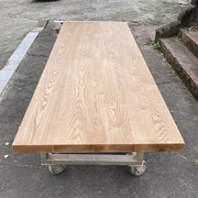 白蜡木大板桌板实木台面板飘窗原木沙发地台实木桌面板书桌板定制