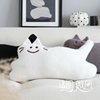 原创猫咪抱枕北欧ins风白色灰色，靠包靠枕(包靠枕)客厅沙发抱枕猫腰枕靠垫