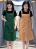拼接假两件短袖连衣裙女2023夏季新韩版时尚气质背带裙中长款裙子