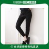 韩国直邮女士黑色干练日常休闲现代款棉收腿裤子
