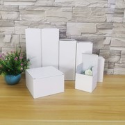 三层瓦楞白盒方形瓦楞盒通用白色纸盒化妆品包装盒小白盒彩盒