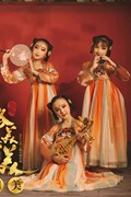 中国风儿童古典舞演出服汉服女童敦煌舞蹈服襦裙唐装古风超仙