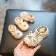 女宝宝凉鞋小女童公主鞋软底学步鞋2024夏季婴儿鞋子1一2-3岁