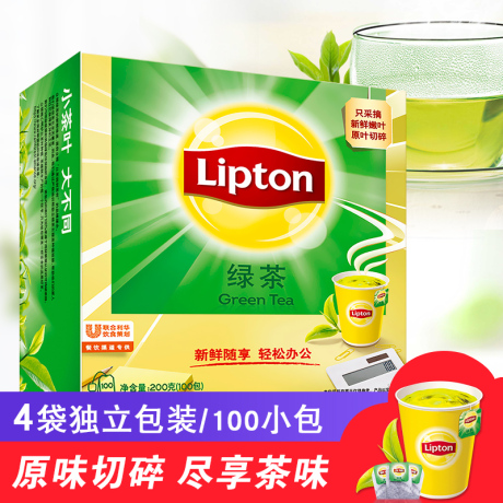 立顿绿茶100袋