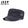 吉普jeep速干网格，平顶帽透气夏季帽子男女，运动休闲遮阳帽