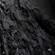 黑色开口笑破烂弹力针织布料，创意再造肌理手工diy服装设计师面料