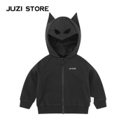 JUZI STORE童装纯棉卫衣大毛圈蝙蝠造型上装外套男女童1233401