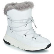 geox健乐士女靴保暖防寒户外雪地靴，防滑短毛绒棉靴白色冬季款
