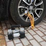 大功率汽车轮胎充气泵 车载双缸打气泵 150W数显车用电动充气泵