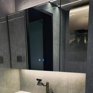 北欧浴室智能镜柜卫生间，储物柜挂墙式储物柜，防雾led带灯触控按键
