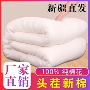 新疆棉花被棉f被一级长绒棉手工被子加厚保暖冬被芯垫被褥子