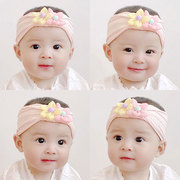 韩版婴儿发带时尚花朵女宝宝头花发饰，护囟门头箍超弹儿童公主头饰