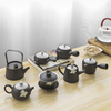 陶瓷养生壶茶壶单壶提梁壶盖碗侧把壶功夫茶具家用简约迷你泡茶壶