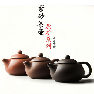 紫砂壶手工壶西施小茶壶功夫，茶具家用便携铁观音，泡茶壶普洱茶精致