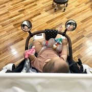 婴儿车后视镜宝宝观察镜山地，自行车后视镜电动电瓶车骑行反光镜子
