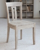 全实木橡木餐椅北欧法式美式田园乡村，风格风化灰做旧椅子厚重