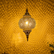 东南亚复古铁艺吊灯泰式餐厅会所酒过道吧台设计师装饰艺术灯具