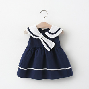 女宝宝裙子0-2-3岁4女童，夏装1婴儿学院风，衣服洋气6个月女童公主裙