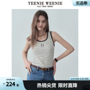 teenieweenie小熊2024年夏季吊带背心打底衫时尚修身内搭t恤