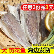 北海年货干货 黄花鱼干自晒500g 腌制风干海味特产小黄花鱼咸鱼干