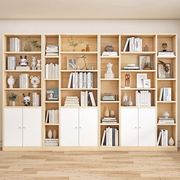 全实木书架落地墙面书柜实木环保儿童客厅储物柜书橱置物家用
