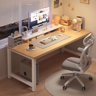电脑桌台式简易办公桌长方形工作台，卧室书桌学生家用学习桌子课桌