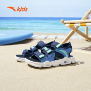 安踏儿童男童鞋子凉鞋夏季轻便露趾沙滩鞋大童男孩学生运动鞋