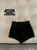 黑色高腰短裤女夏季2023高级感修身直筒热裤休闲裤子