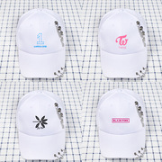EXO周边GOT7帽子TWICE应援同款柳钉链条棒球帽男女街头鸭舌帽夏季