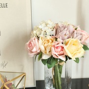 玫瑰彩色销售仿真花，家居装饰婚庆，用品手捧花花束